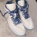 Nike Shoes | Nike Air Jordan 1 Mid Se Sanddrift . | Color: Blue/Cream | Size: 10