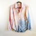 Anthropologie Tops | Anthropologie Top Cloth & Stone Tie-Dye Button Down Pink Peach & Blue Sz S Euc | Color: Blue/Pink | Size: S