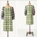 Anthropologie Dresses | Anthropologie Maeve Broken Blocks Retro Mad Men Shift Dress, Size 0 | Color: Green/White | Size: 0