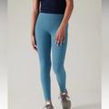 Athleta Bottoms | Athleta Girl High Rise Stash Your Treasures Tight Blue L/12 Girl Leggings | Color: Blue | Size: 12g