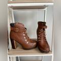 Torrid Shoes | High Heel Work Boots | Color: Brown/Gold | Size: 11