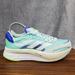 Adidas Shoes | Adidas Boston 10 Shoes Women's 6.5 White Blue Athletic Running Low Top Sneakers | Color: Blue/White | Size: 6.5