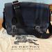 Burberry Bags | Burberry Alfred Messenger Crossbody Bag In Navy Blue Check With Black St | Color: Black/Blue | Size: Medium