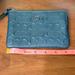 Coach Bags | Coach Embossed Wristlet Emerald Green Nwot | Color: Green | Size: Os