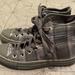 Converse Shoes | Converse All Star Gray Plaid High Top Sneakers Shoes Womens Sz 6 Men 4 Pink | Color: Gray/Pink | Size: 6