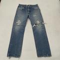 Levi's Jeans | Levi's 505 Distressed Relaxed Fit Straight Leg Blue Denim Jeans Mens Size 36x34 | Color: Blue | Size: 36