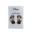 Disney Jewelry | 2023 Baublebar Disney X Minnie Mouse Earrings Rainbow Bow Red Crystal Dress | Color: Gold/Red | Size: Os