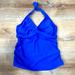 Athleta Swim | Athleta Tara Tankini Halter Swim Top | Color: Blue | Size: 34d/Dd