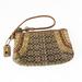 Coach Bags | Coach Signature Wristlet With Studded Accents Size 7”X4.5” | Color: Brown/Tan | Size: Os