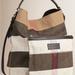 Burberry Bags | Euc - Burberry Medium Susanna Jute Mega Check Bucket Bag With Two Straps | Color: Black/Tan | Size: Os