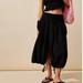 Free People Skirts | Free People Free-Est All The Things Midi Skirt Cotton Smocked Black S | Color: Black | Size: S