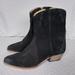 Free People Shoes | Free People New Frontier Distressed Black Suede Western Boots Nwob | Color: Black | Size: 7.5