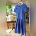 Madewell Dresses | Madewell Gallerist Ponte Stripe Dress Size 0 | Color: Black/Blue | Size: 0