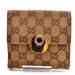 Gucci Bags | Gucci Eclipse Canvas & Leather Beige White With Gold Hardware Bi-Fold Wallet | Color: Brown/Tan | Size: 5.2”L X 4.7”H