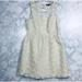 Anthropologie Dresses | New Max & Riley Lace Dress Womens Medium Ivory Cream Short Mini Ladies | Color: Cream | Size: M