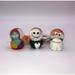 Disney Holiday | 3 Disney Nightmare Before Christmas Mini Snowglobe Jack Skellington Sally Zero | Color: White | Size: Os