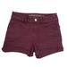 American Eagle Outfitters Shorts | American Eagle Outfitters Aeo High Waisted Stretch Cuffed Shorts | Color: Purple/Red | Size: 2