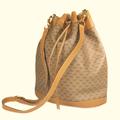 Gucci Bags | Authentic Vintage Gucci Micro Gg Vintage Pvc Leather Shoulder Drawstring Bag | Color: Brown/Tan | Size: Os