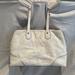 Coach Bags | Coach Carly Perforated Leather Carryall Shoulder Tote Handbag Purse | Color: Silver/White | Size: Os