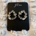 J. Crew Jewelry | Crystal Circle Earrings | Color: Silver/White | Size: Os