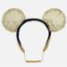 Disney Accessories | Disney Parks Mickey Mouse Sparkle Gold 50th Wdw Anniversary Headband Adjustable | Color: Blue/Gold | Size: Os