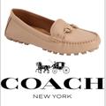 Coach Shoes | Coach Arlene Loafers Women 8 Shoes Nude/Pink Pebbled Grain Leather Penny Driving | Color: Cream/Pink | Size: 8