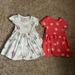 Disney Dresses | Like New 18m Baby Girl Disney Minnie Mouse And Floral Cat & Jack Dress Bundle!! | Color: Pink/White | Size: 18mb