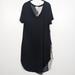 Anthropologie Dresses | Anthropologie T. La T-Shirt Dress With Contrast Back Size S | Color: Black/Cream | Size: S