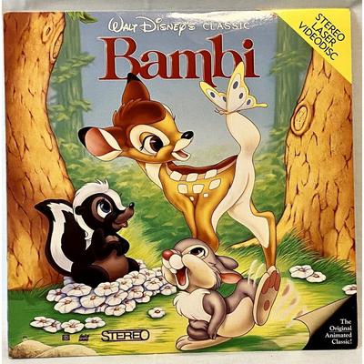 Disney Media | Disney Bambi Stereo Surround Laserdisc Walt Disney Classic Animated Ext Play | Color: Red | Size: Os