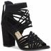 Jessica Simpson Shoes | Jessica Simpson Reilynn Huarache Crisscross Block-Heel Sandals Black 7.5 | Color: Black | Size: 7.5