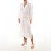 Tory Burch Dresses | New With Tags, Tory Burch White Linen Caftan Dress, Size M | Color: White | Size: M