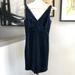 J. Crew Dresses | J Crew Navy Blue Cotton Velvet V-Neck Sleeveless Sheath Dress | Color: Blue | Size: 0p