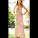 Lilly Pulitzer Dresses | Lily Pulitzer Multi All Nighter Marisa Maxi Dress Small | Color: Pink/Yellow | Size: S