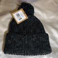 The North Face Accessories | North Face Cozy Chunky Beanie Color Tnf Black Pom Pom & Black Logo Patch Os Nwt | Color: Black/Gray | Size: Os