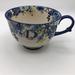 Anthropologie Kitchen | Anthropologie Initial “ D “ Latte Floral Mug 14 Oz. New | Color: Blue/Cream | Size: Os