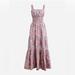 J. Crew Dresses | Jcrew Tiered Midi Dress With Convertible Straps | Color: Red/Tan | Size: S