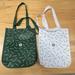 Lululemon Athletica Bags | Lululemon Holiday Small Reusable Tote Bags | Color: Green/White | Size: Os