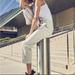 Athleta Pants & Jumpsuits | Athleta Tribeca Utility Crop Pant | Color: Cream | Size: 4