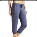 Athleta Pants & Jumpsuits | Athleta Cropped Downplay Joggers Yoga Activewear Loungewear Womens Size Medium | Color: Blue | Size: M