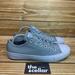 Converse Shoes | Converse Womens 9 Leather Sneakers Gray Leather Lace Up Low Top Shoes | Color: Gray | Size: 9