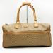 Gucci Bags | Gucci Old Micro Gg Boston Bag Travel Beige Pvc Ladies Vintage 012 58 0194 | Color: Cream | Size: Os