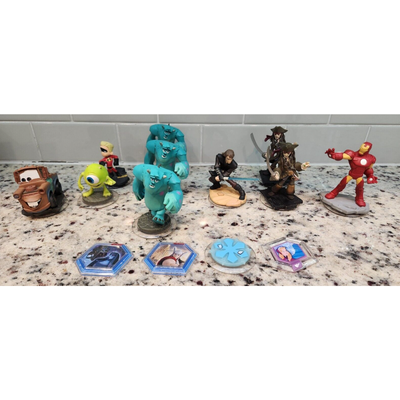 Disney Video Games & Consoles | Lot Of 14 Disney Infinity Pieces Cars Monsters Inc Star Wars Pirates Incredibles | Color: Red | Size: Os
