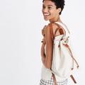 Madewell Bags | Madewell Canvas Somerset Backpack | Color: Cream/White | Size: Os