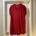 Madewell Dresses | Madewell Red Bicoastal Dress. Size L | Color: Red | Size: L