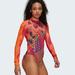 Adidas Tops | Adidas Farm Rio Bodysuit Vivid Berry Women’s Sz S | Color: Orange/Red/Tan | Size: S