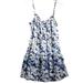 American Eagle Outfitters Dresses | American Eagle Outfitters Floral Tiered Dress Size 6 | Color: Blue/White | Size: 6