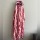 Zara Dresses | Beaded Tie Dye Dress | Color: Pink/White | Size: Xs