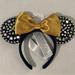 Disney Accessories | Disney Parks Minnie Ears Headband Wdw 50th Anniversary Blue Jeweled | Color: Blue/Gold | Size: Os