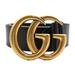 Gucci Accessories | Gucci Gg Marmont Belt 400593 Notation Size 70 Leather Black Gold Metal Fittings | Color: Black | Size: Os