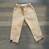 Gucci Bottoms | Gucci Boys Khaki Trousers. 18/24 Month. Great Condition. Adjustable Waist. | Color: Tan | Size: 18-24mb